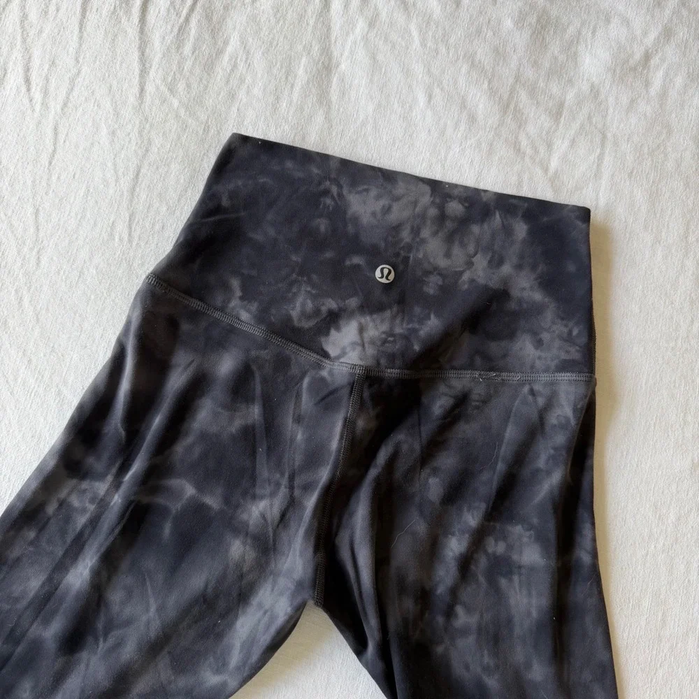 Lululemon Align High-Rise Pant 28 Diamond Dye Graphite Grey Bronze Green Size 4 - Picture 3 of 7